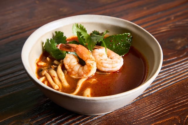 Tom Yum Koong Soup.